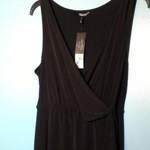 Daisy Fuentes M onyx sleeveless dress